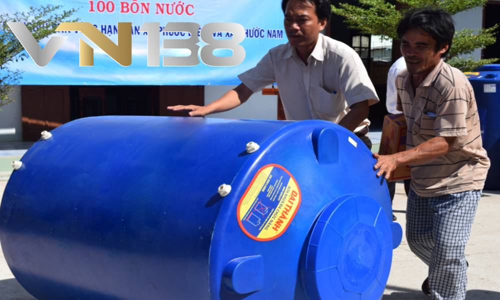 VN138 Fun tặng 500 bồn chứa nước cho bà con Trà Vinh